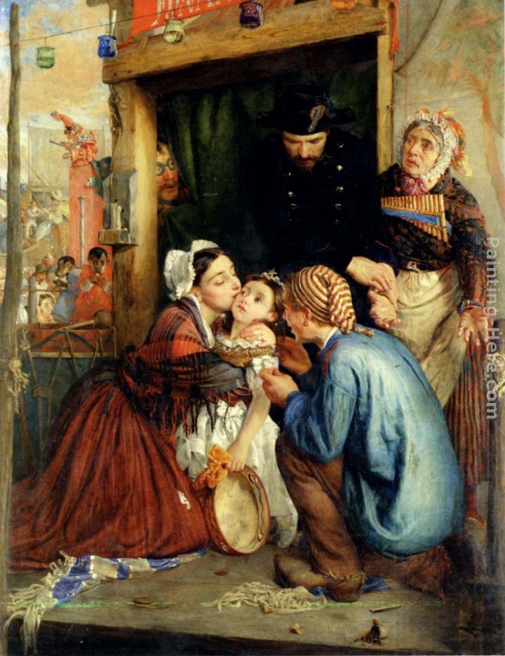 French Peasants Finding Their Stolen Child painting - Philip Hermogenes Calderon French Peasants Finding Their Stolen Child art painting